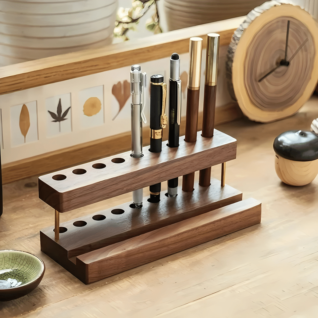 Wooden Desk Organizer