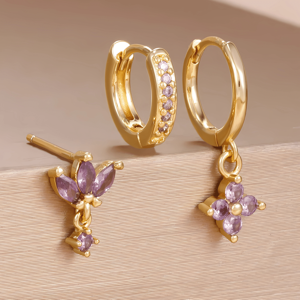 Triangle Earrings Set